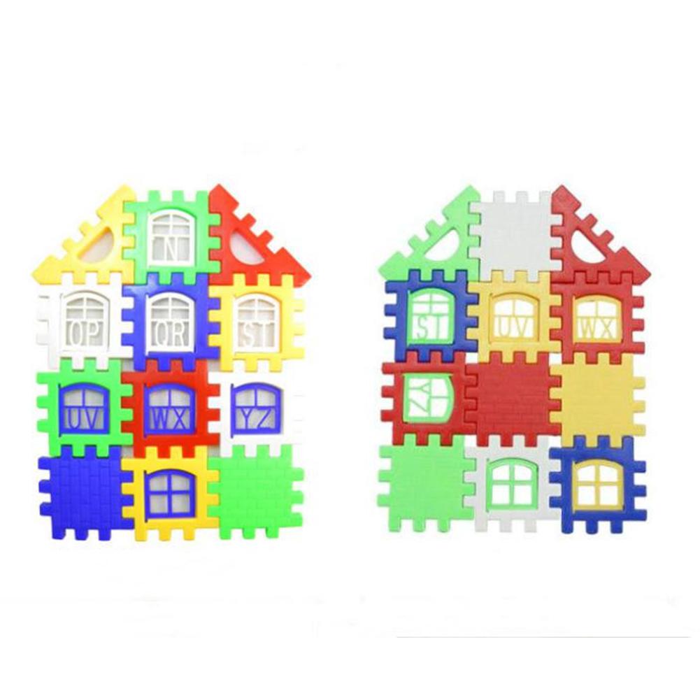 Puzzle Education Children Building Blocks Toy Smart Plastic House Building Blocks Toy