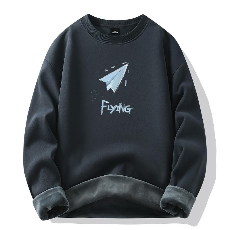 New Cotton Thickened Loose Men's Jacket Fashion Hoodie Trend Sweatshirt Tops