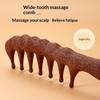 1Pcs Plastic Imitation Wood Hair Combs Massager Long Wide Tooth Detangle Comb Hair Care Household Gift