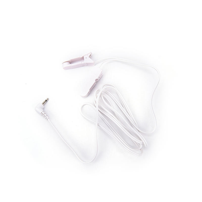 Electrode Lead Wires with 2 Ear Clips for Tens Therapy Machine Massager