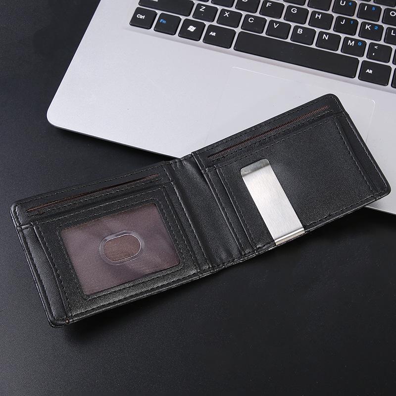 Minimalist RFID Anti-Theft Carbon Fiber Card Holder and Money Clip Wallet