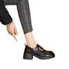 Small Leather Shoes Women's Thick Heel Platform Jk College Style Single Shoes Autumn and Winter New Versatile Height-increasing British Style Loafers