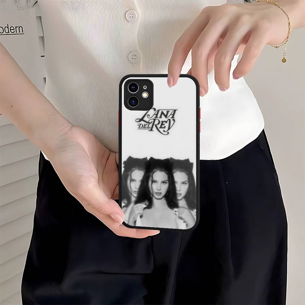 Singer Lana Del Rey For IPhone Air 16 15 14 Plus 13 12 11 Pro Max Matte Cover Jelly Shockproof Phone Case