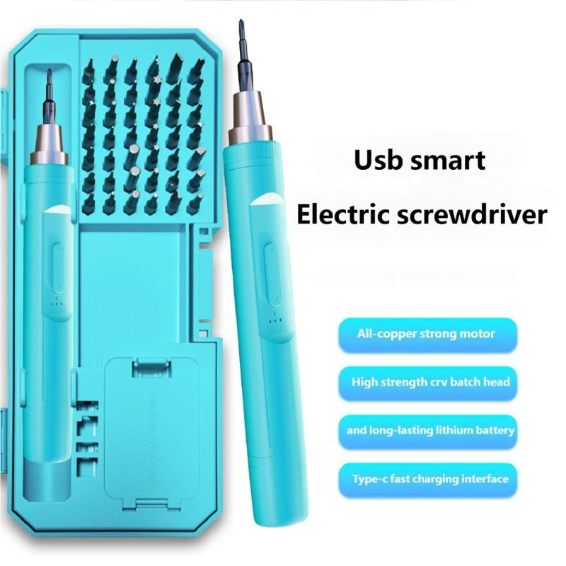 42 in 1 Electric Screwdriver Kit with Forward & Reverse Function Magnetic Bits Mfor Home Repair and Assembly Tasks