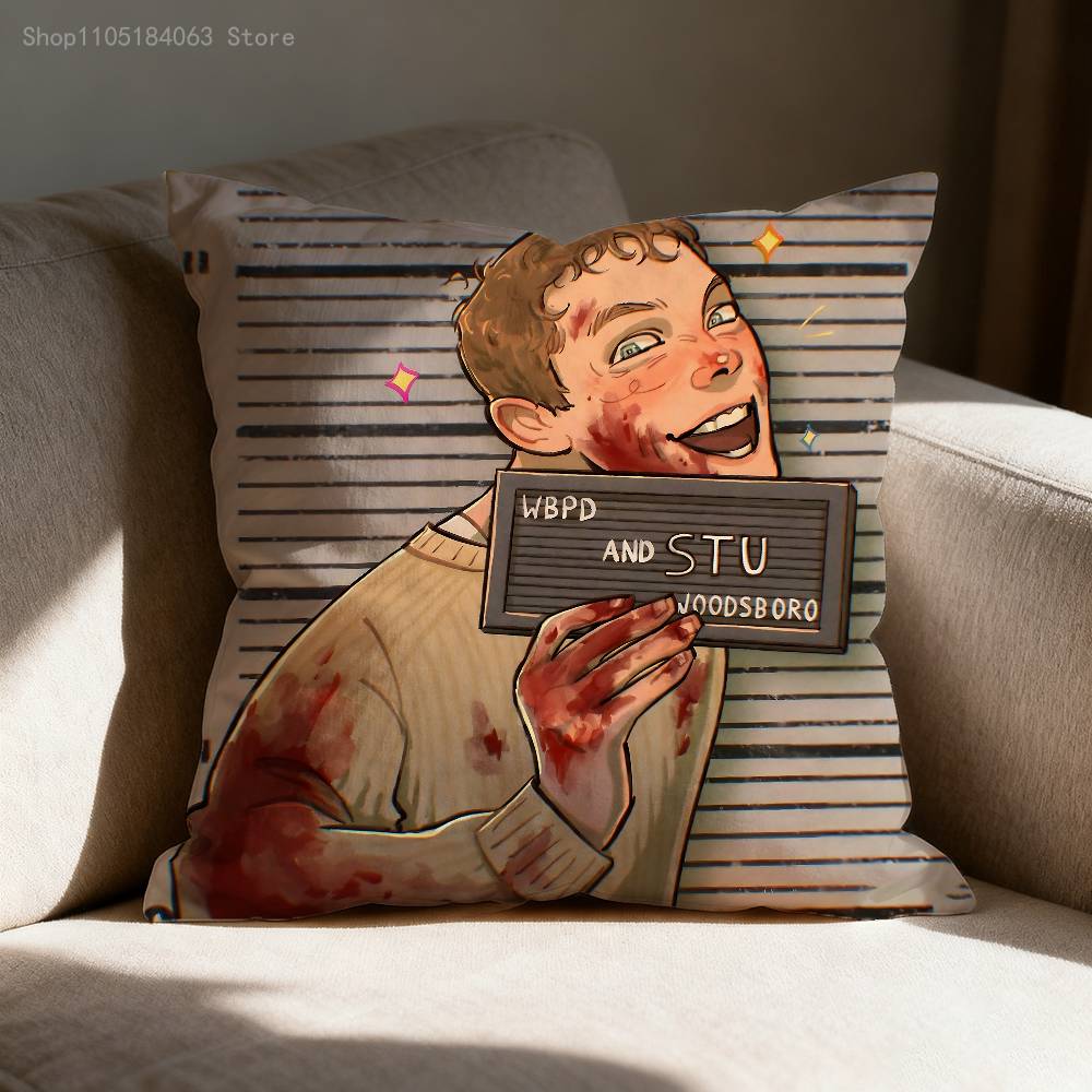 Stuilly Billy and Stu Pillowcases Bedroom Living Room Sofa Home Decor Polyester Cushion Cover with Zipper