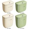 8/12L Sealed Garbage Can Large Capacity Cupboard Door Hanging Waste Bin Punch Free Garbage Bucket with Lid for Kitchen Bathroom