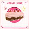1 Piece Kawaii Schoolgirl Pencil Case Cute Cherry Cake Dessert Stationery Organizer Bag Portable Large Capacity Furry Pen Holder