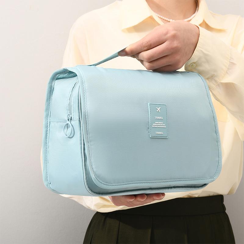 Hot-Selling Hook Wash Bag Portable Handheld Makeup Bag Foldable Dry-Wet Separation Wash Bag Travel Business Trip Storage Bag