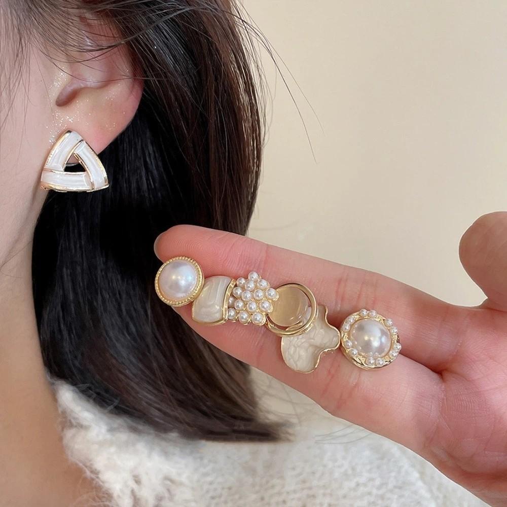 Luxus Design Ohrstecker Goldfarbe Perlenohrstecker Ohrstecker Geschenke für Frauen