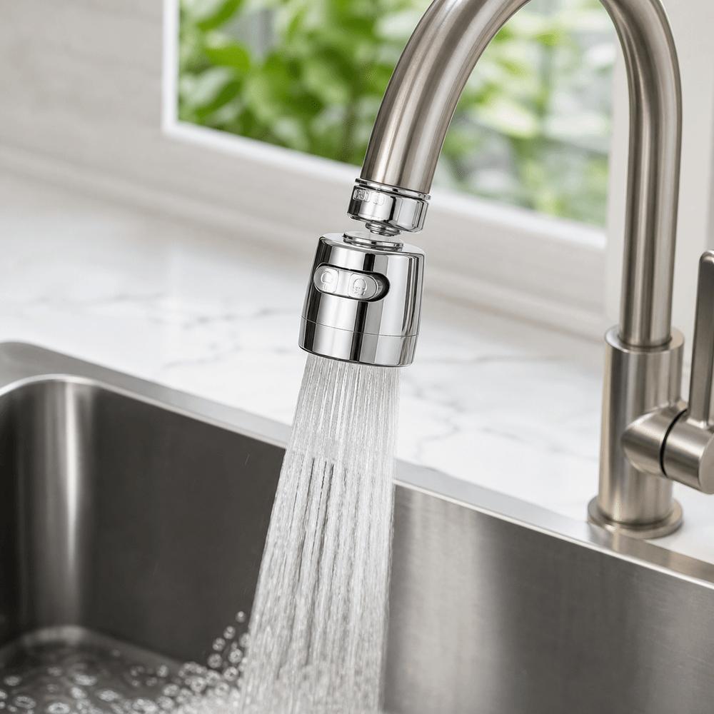Schwenkbarer Wasserhahn-Belüfter Wassersparender Wasserhahn-Auslauf Neuer Wasserhahn-Belüfter Wasserhahn-Zubehör