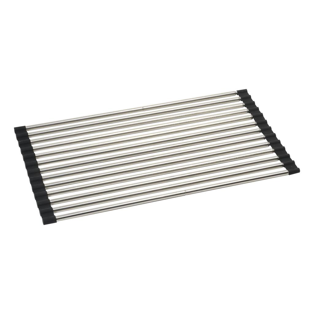 Pearl Metal Drainer Rack Pipe Sliding Folding Stainless Steel Above Sink Tableware Rolling Up Folding At Aqua HC-154