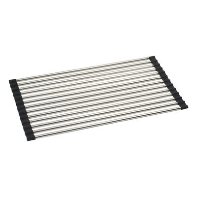 Pearl Metal Drainer Rack Pipe Sliding Folding Stainless Steel Above Sink Tableware Rolling Up Folding At Aqua HC-154