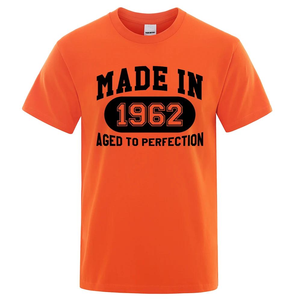 Made In 1962 Aged To Perfection Tee Clothes Hip Hop Breathable Cotton T Shirt Short Sleeve Tops Summer Streetwear T-Shirt