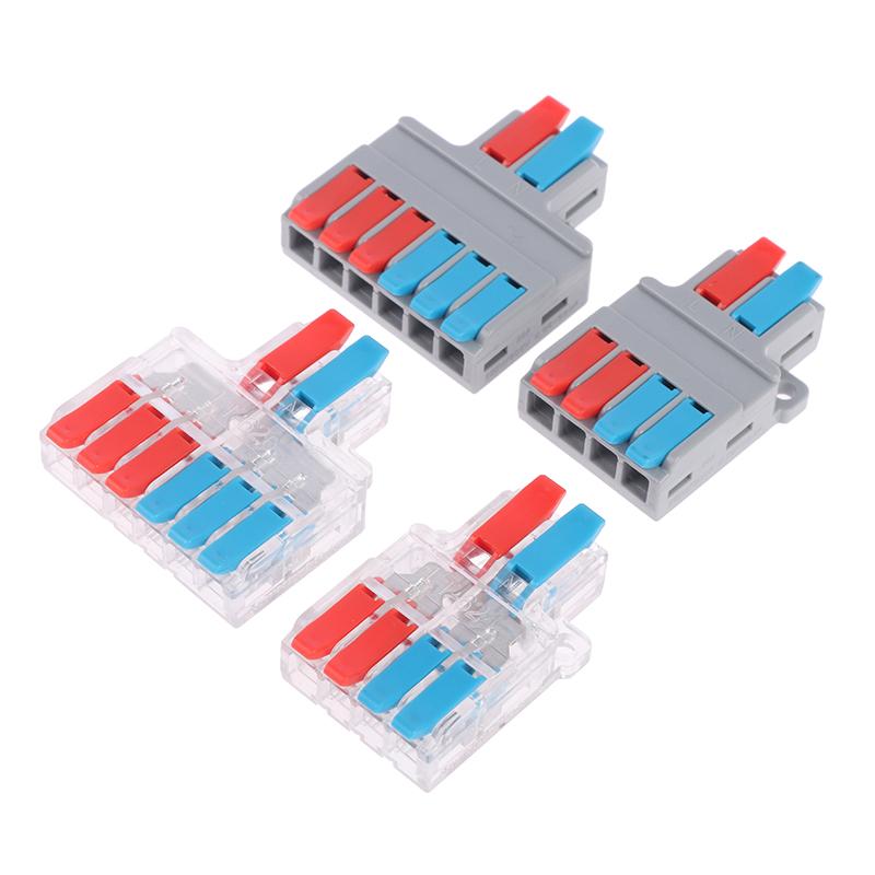 Quick Splitter 2 In 4/6 Out Wire Connector Universal Wiring Cable Connector Conductor Terminal Block High Quality