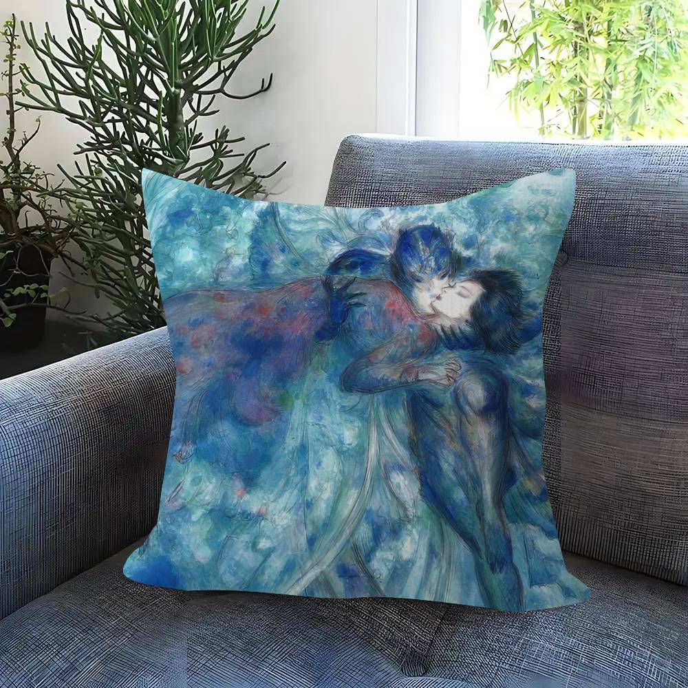 Painting Y-Yoshitaka Amano Art Cushion Cover 30X50 Polyester Sofa Cushions Decorative Throw Pillows Home Decoration Pillowcover