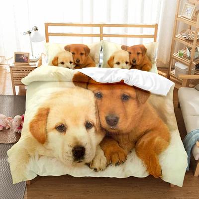 3d Dogs / Bear//cats/ Bed Cover Set Beding Children House De Couete,twin Ful Quen King Bedrom Bedings Sets Cover 2-3 Pcs