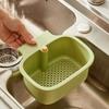Kitchen Sink Drain Basket Faucet Hanging Strainer Basket Openable Bottom Cover Kitchen Garbage Filter Sink Storage Basket