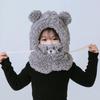 3-9Y Cartoon Hat for Girls Boys Scarf Thicken Cap Winter Hat for Kids Newborn Baby Stuff Children Hat Plus Fleece Kids Caps