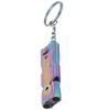 Outdoor Survival Whistle with Keychain Stainless Steel Double Tubes Safety WhistleColorful Titanium