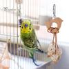 Fun Environment for Comprehensive Exercise Colorful Hanging Parrot Bird Toy Training Biting Chewing Accessory Handmade Intelligent Play Natural