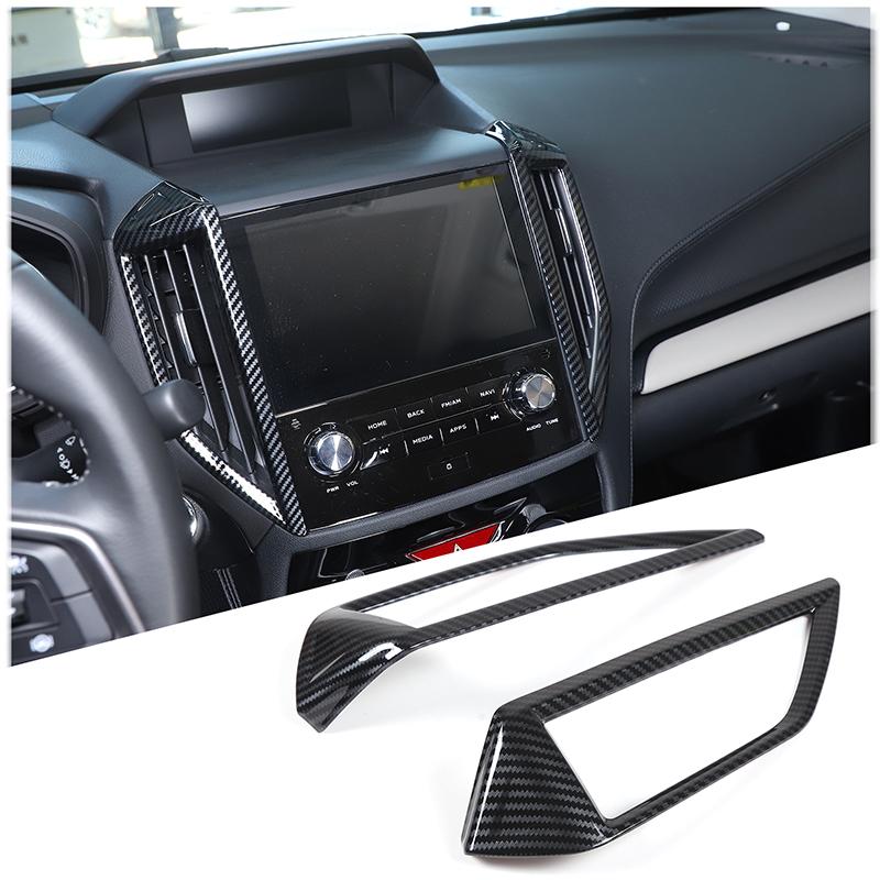 ABS Carbon Fiber For Subaru Forester -2024 Interior Kit Car Dashboard Console Gear Shift Panel Cover Trim Car Accessories