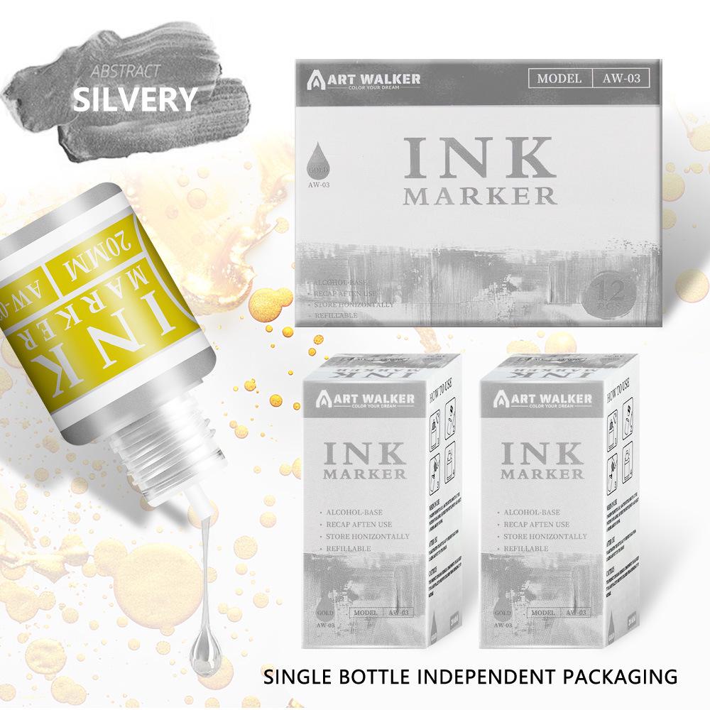 Soft Tip Metallic Highlighter & Signature Pen for Cards and Painting