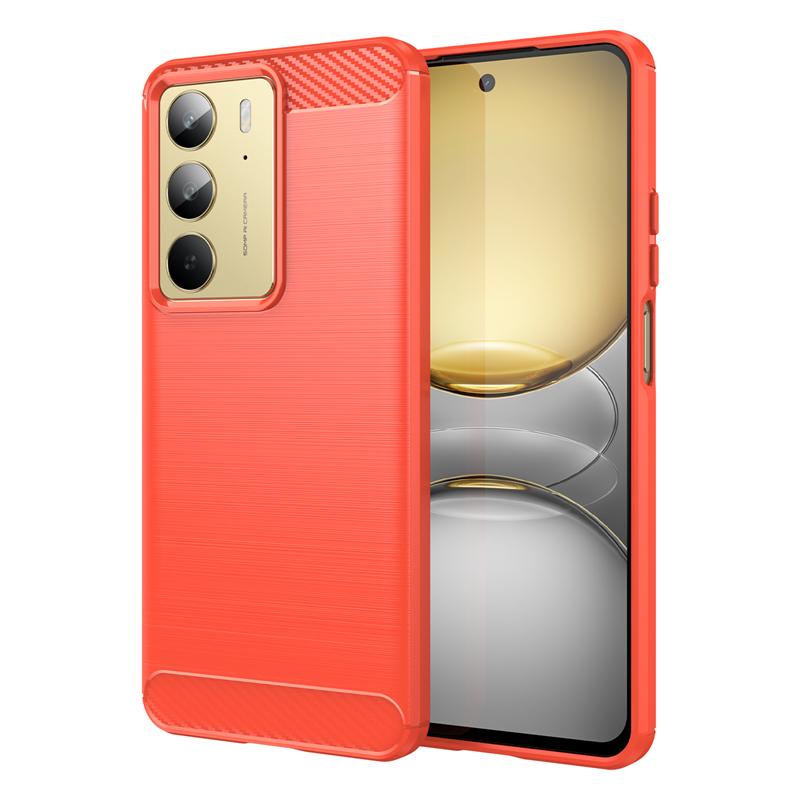 For Realme C75 Case Anti-knock Soft Silicone Carbon Fiber Full Edge Back Cover For Realme C75 Case For Realme C75 Case 6.72 Inch