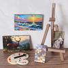 Mini Dollhouse Painting Easel and Palette Ornament - DIY Decorative Scene Accessories