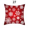 Merry Christmas Cushion Cover Xmas Pillowcase Happy New Year Navidad Santa Claus Red Pillow Cover Ornament Gifts Home Decor