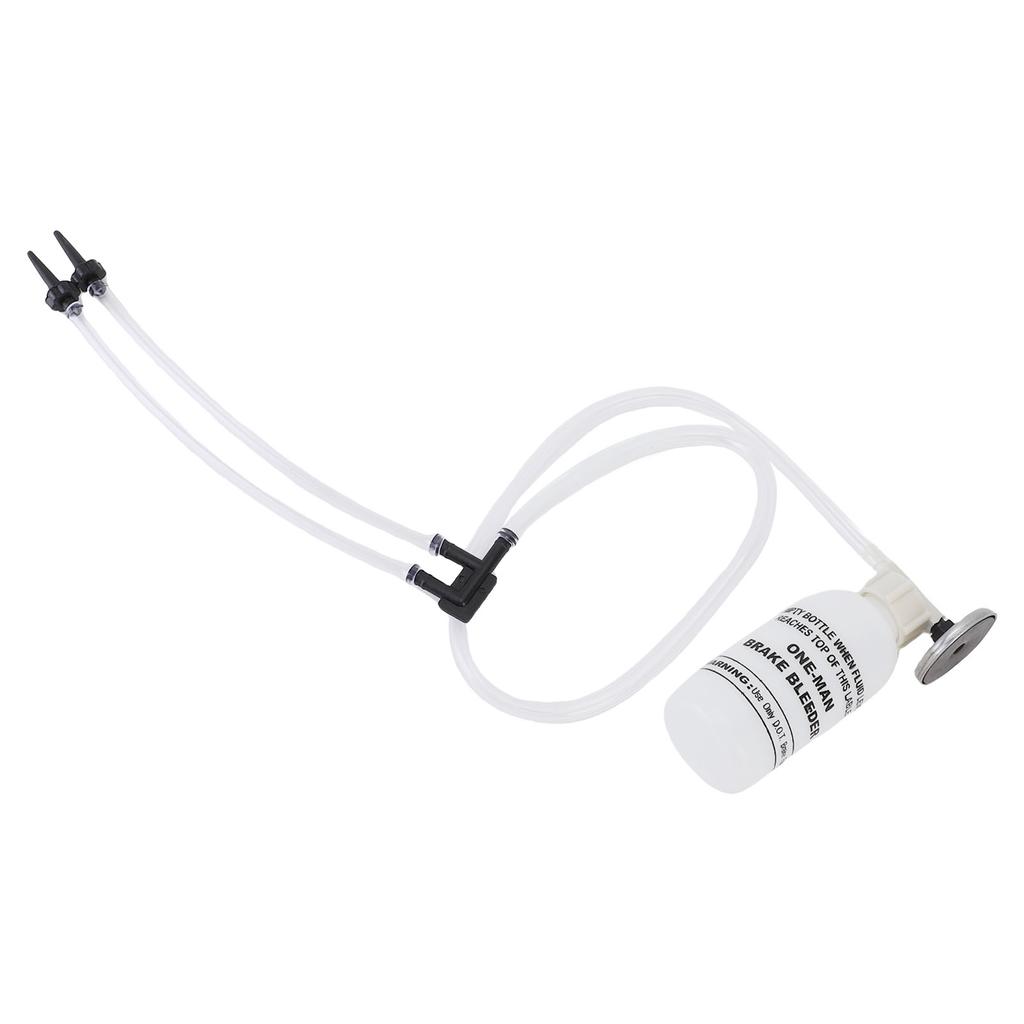One Man Brake Bleeder Kit Rubber Brake Bleeder Bottle with Transparent Tube and Connector for Car