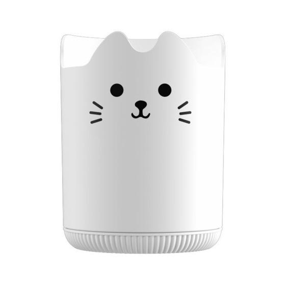 

Держатель для ручек, вращающийся на 360 градусов дизайн с рисунком кота, органайзер для канцелярских принадлежностей большой емкости, настольный аксессуар белый