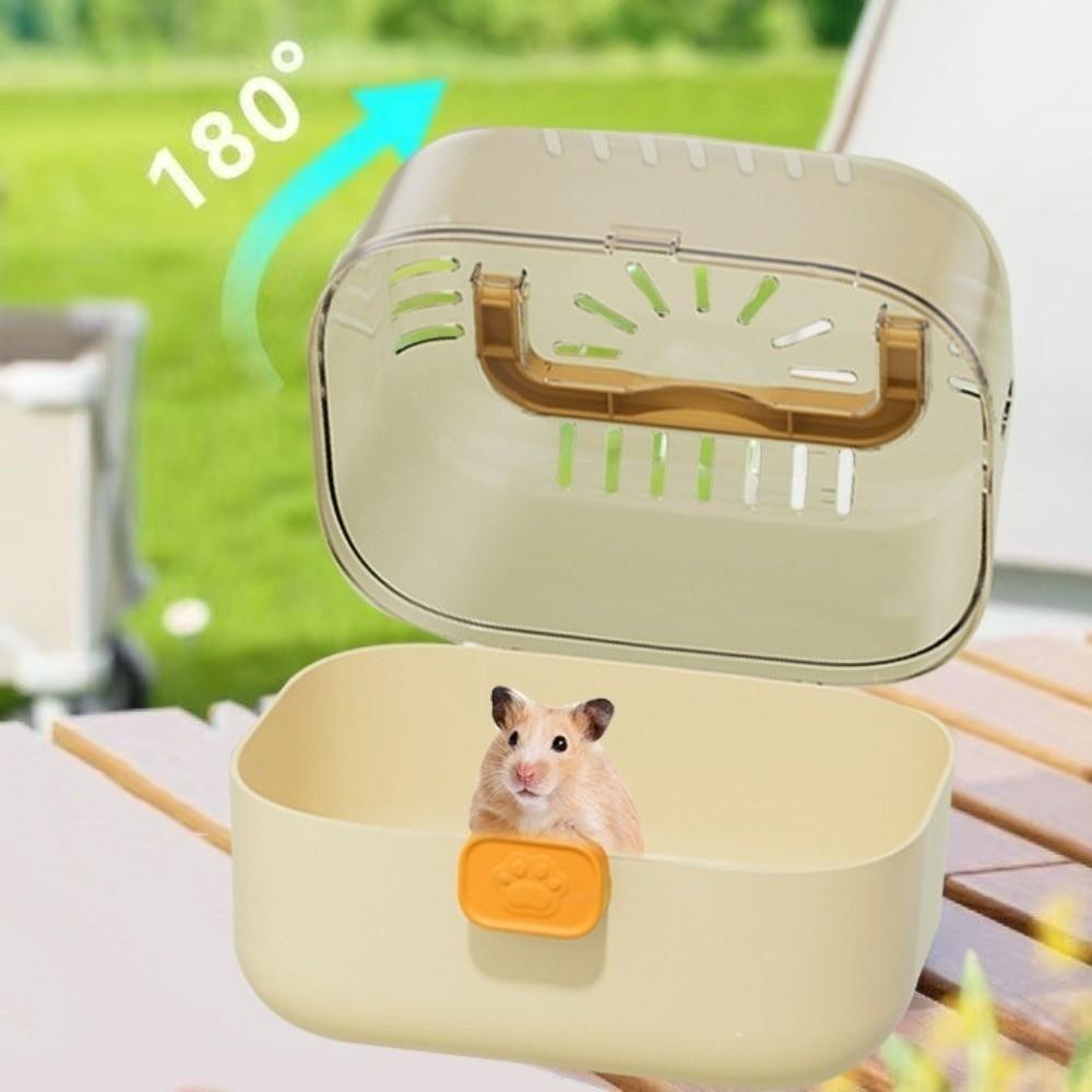 Ventilated Hamster Cage Breathable Hamster Outing Cage Sturdy Pet Travel Case Small Pet Care