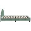 Kids Bed Frame with Headboard Sea Green 80 x 200 cm Velvet