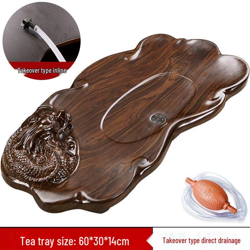 Elegant Solid Wood Draining Tea Tray