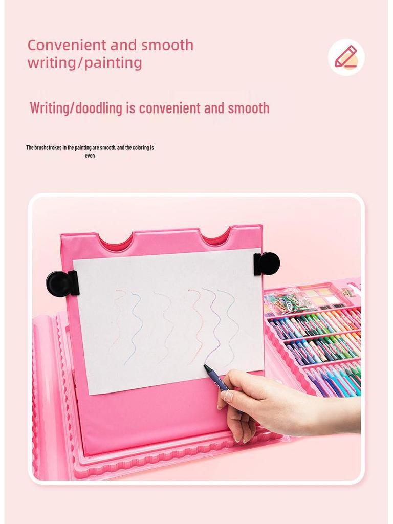 208-Piece Children's Painting Set: Colored Pencils, Crayons, Watercolor Pens - Perfect Gift for Kids
