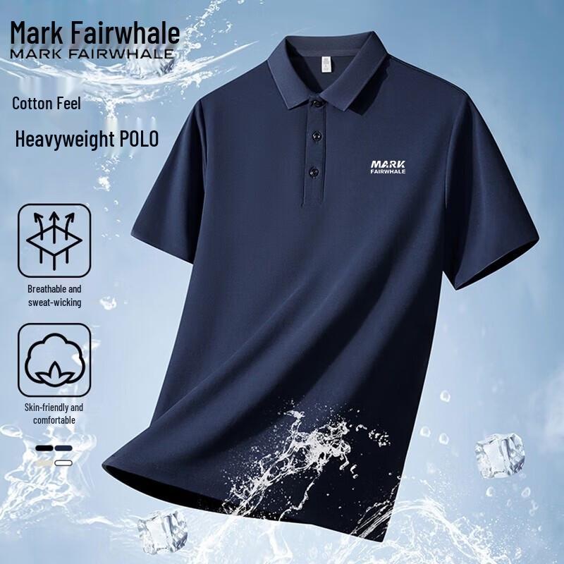 Mark Fairwhale Men s Short Sleeve Lapel Polo Shirt XL