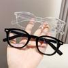 New Fashion Ladies Acetate Square Frame Anti Blue Light Prescription Myopia Glasses Photochromic 0 to -600