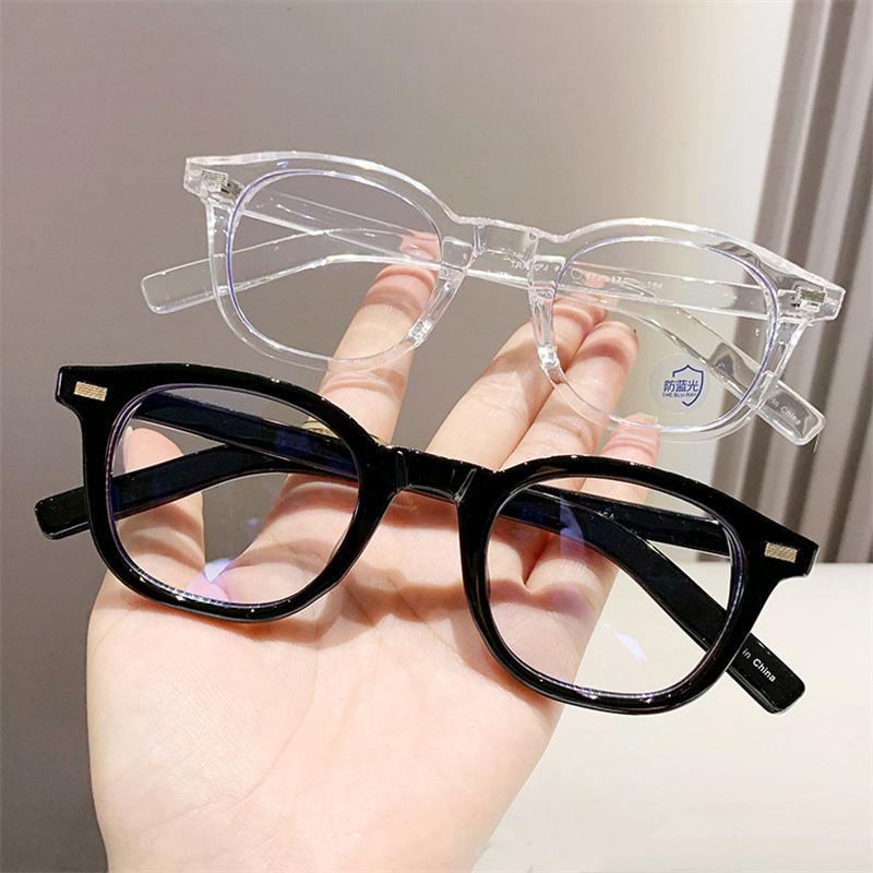 New Fashion Ladies Acetate Square Frame Anti Blue Light Prescription Myopia Glasses Photochromic 0 to -600