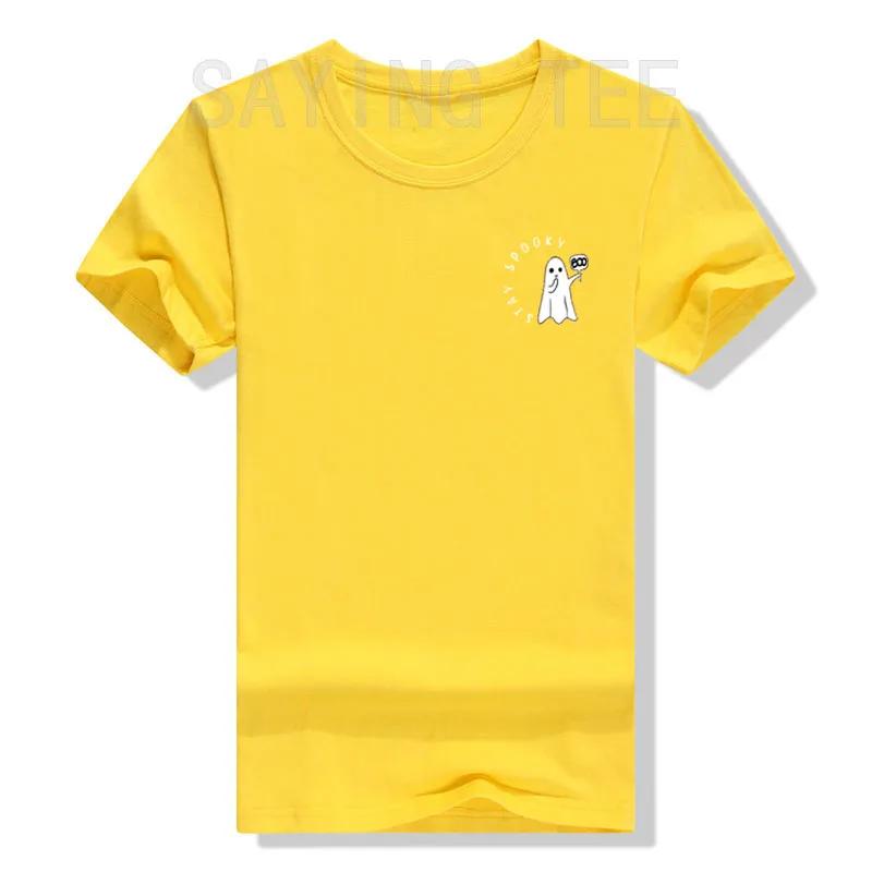 Retro Cute Little Ghost Boo Halloween Costume WoT-Shirt Gothic Style Graphic Tee Tops Lovely Gifts Short Sleeve Blouses