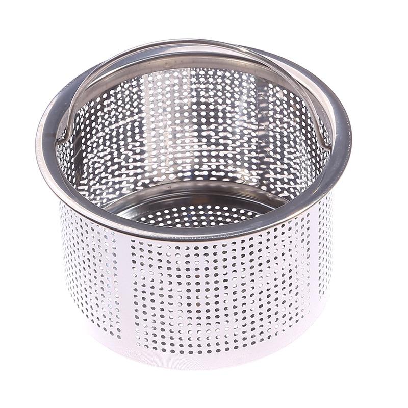 Stainless Steel Stopper Shower Drain Hole Filter With Handle Metal Sink Strainer Floor Drain For Kitchen Height 2/4/4.7cm