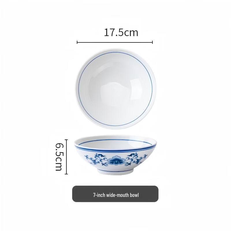 Di Ruien Chinese Blue & White Ceramic Dining Bowls