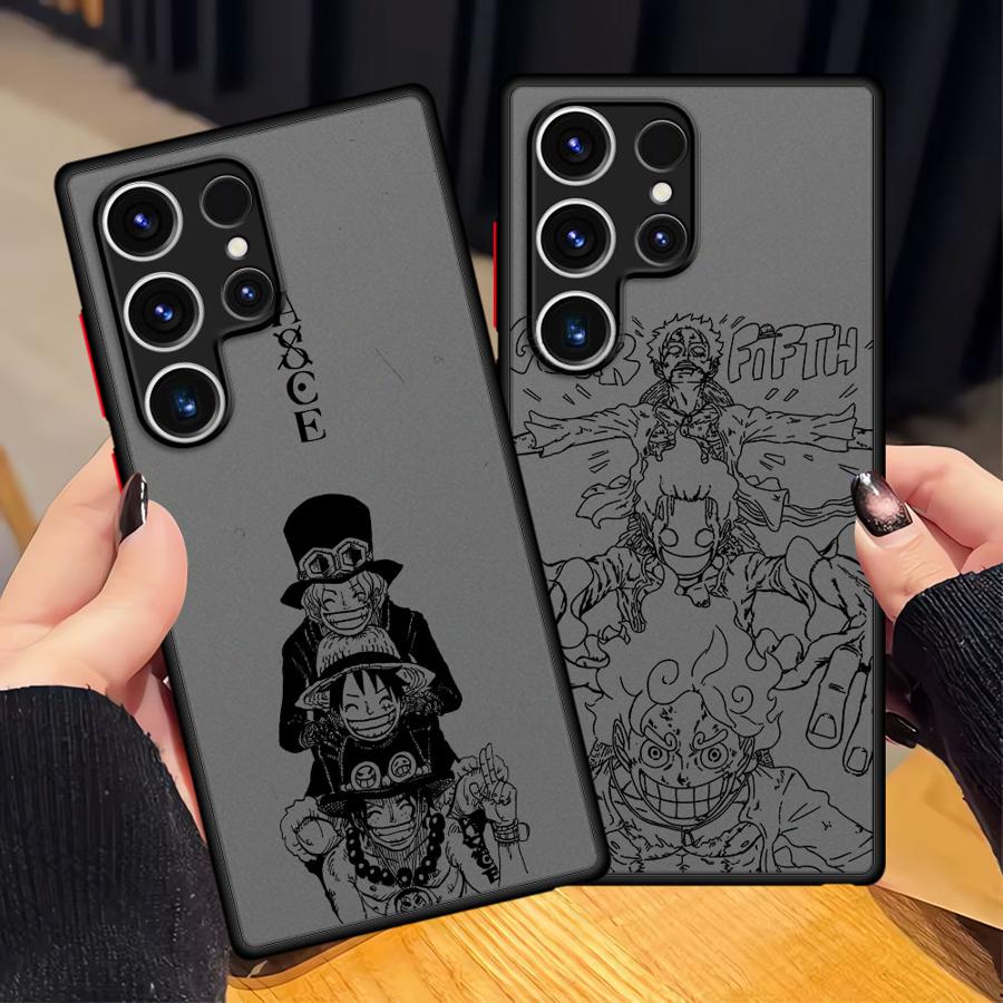 Anime One Piece Funda Back Phone Cover Case for Samsung Galaxy S21 S22 S24 Plus S26 S20 FE S23 FE S25 Ultra Note 20 Ultra 10+