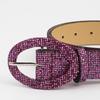 Bright Female Waist Belt Waist Chain Luxury Sweet Waist Belt Fashion Belts Full Sequins Adjustable Oval Buckle Belt