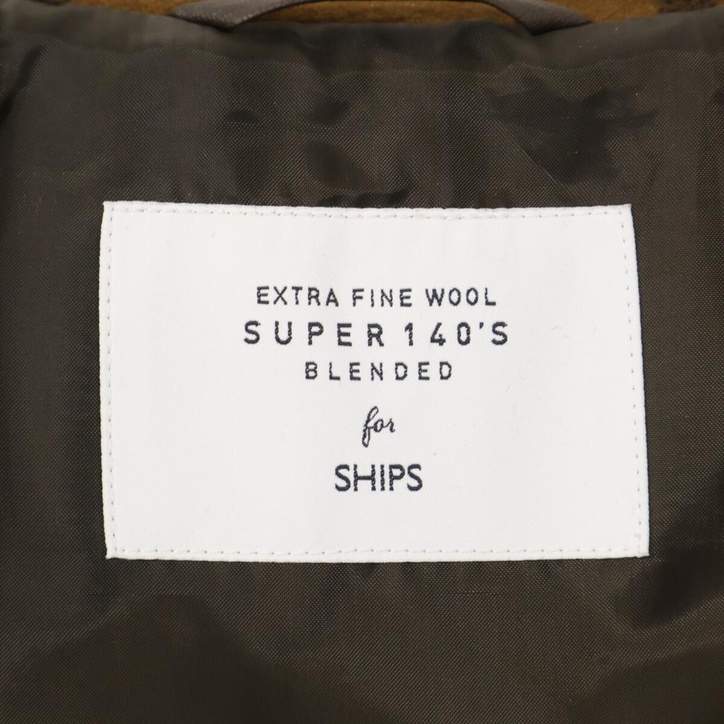 SHIPS Brown Check Duffle Coat coat S BrownUsed
