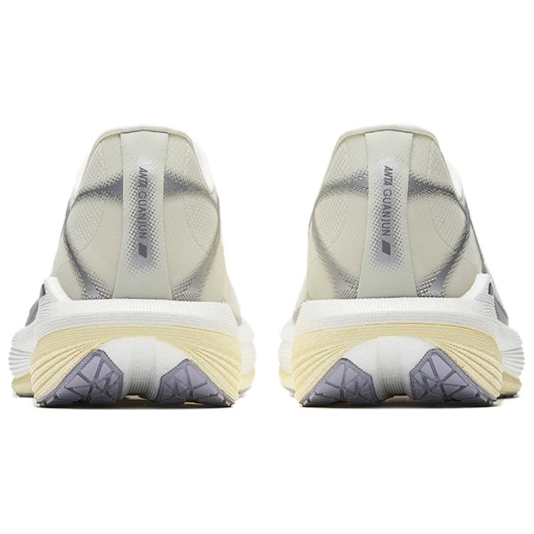 Anta Slip Resistant Abrasion Resistant Low top Casual City Commuting Running Shoes Men's Beige Silver 112525532A-3