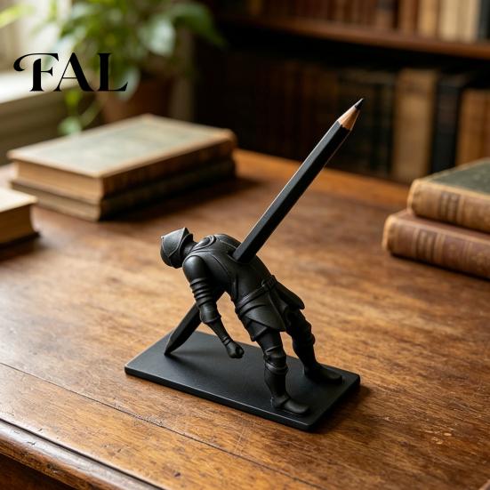 Ninja Pen Holder Unique Holder, 3D Printed Plastic Pencil Organizer, Funny Stand for Desk Creative Office Stationery Storage Stand, Pens Markers