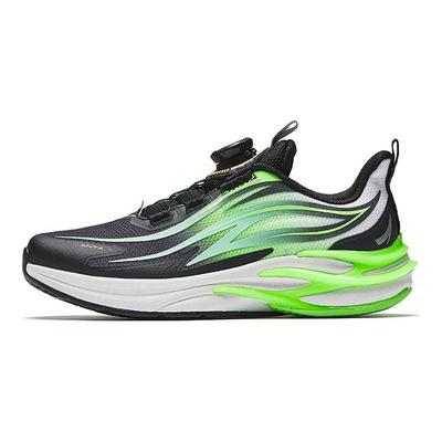 Kids Flame Trendy Fashion Lightweight Shock Absorption Low Top Running Shoes Men Sneaker Black Green 312515517-1