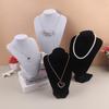 Fluwelen Portret Ketting Display Hanger Organizer Sieraden Display Stand Sieraden Etalagepop Buste Ketting Hanger Raam Display