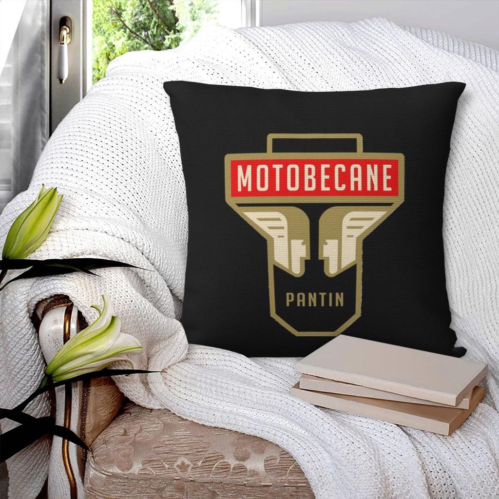 Motobecane Headstock Square Pillowcase Pillow Cover Polyester Cushion Decor Comfort Throw Pillow for Home Sofa