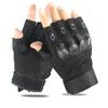 Custom Logo  Fingerless Palm Padded Anti-Slip Half Finger Gloves for Motorcycle Work Paintball Men